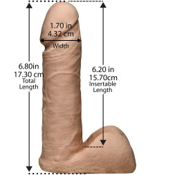 Трусики с насадкой Vac-U-Lock Set 7 ULTRASKYN Ultra Harness - 17,3 см.